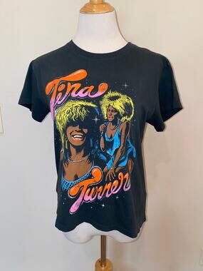 Daydreamer  Tuna Turner Simply the Best Tour Tee Shirt Black/Charcoal Size Small